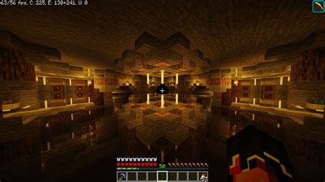 Dragon egg lair surrounded by trophy rooms. : Minecraft