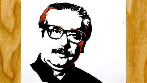 a drawing of a man with glasses and a mustache