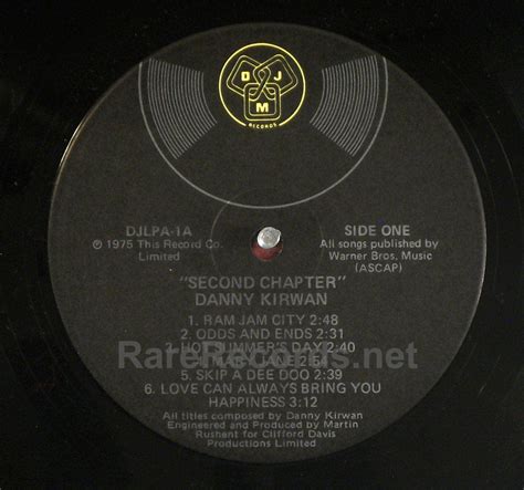 Danny Kirwan – Second Chapter scarce 1975 U.S. LP | - Rare Records ...