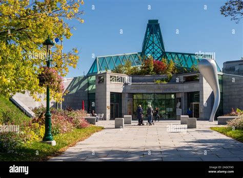 Quebec City, CA - 5 October 2019: Facade of the Fine Arts Museum (Musee National des Beaux-Arts ...