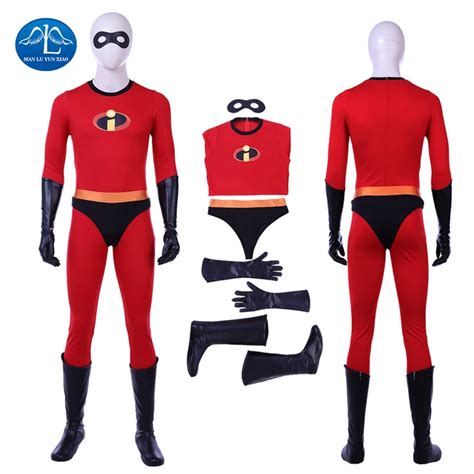 2018 New Mr.incredible Bob Parr Costume Men The Incredibles 2 Cosplay Costume Halloween Men Bob ...