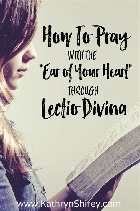 How to Pray the Basic Lectio Divina Steps - Prayer & Possibilities