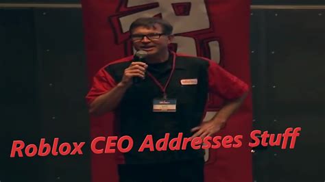 Roblox CEO Addresses A Few Things - YouTube