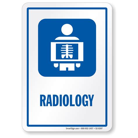 Radiology Sign for Hospitals, SKU: S2-0287