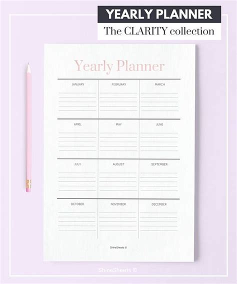 20+ Year Planner - Free Download Printable Calendar Templates ️