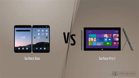 Surface Duo vs. Surface Pro 1 - Detailed Specs Comparison