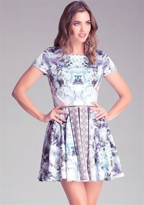 Mix Print Circle Dress | Dresses, Circle dress, Party dresses for women