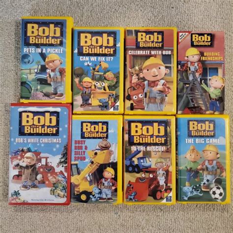 BOB THE BUILDER Vhs Tapes Lot Of 8 | 7 Clamshell Cases £21.98 - PicClick UK