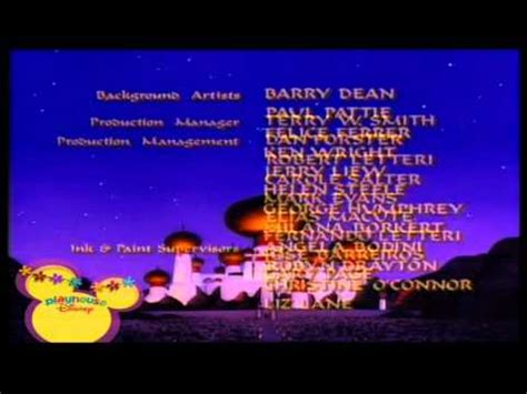 Aladdin End Credits Vhs