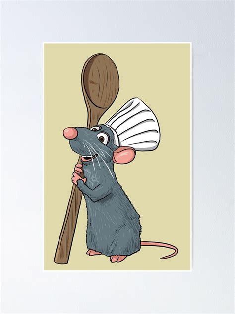 "Remy the Little Chef from Ratatouille" Poster by blacksnowcomics ...