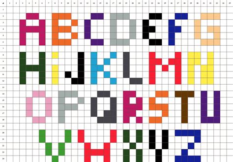 Alphabet - Pixel Art