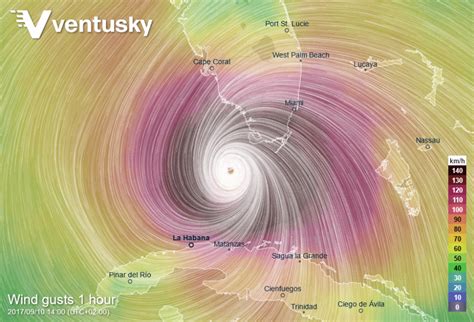 Explore Historic Hurricanes, Including Helene (2024) and Irma (2017 ...