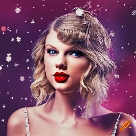 Taylor swift christmas wallpaper on Craiyon