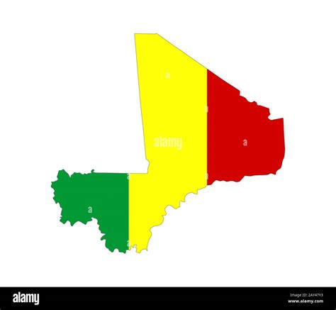 mali flag map Stock Photo - Alamy