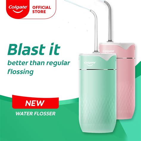 Colgate Portable Water Flosser Rechargeable, Water Resistant | Shopee ...