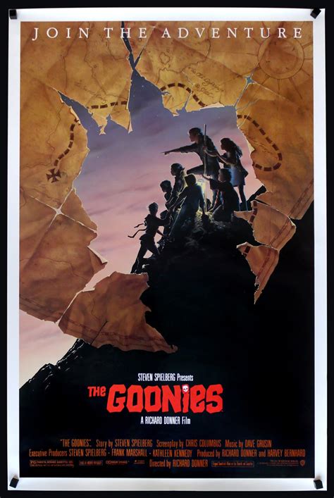 The Goonies (1985) Original One-Sheet Movie Poster - Original Film Art - Vintage Movie Posters