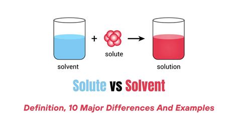 Solute vs Solvent- Definition, 10 Major Differences And Examples - The Students Notes