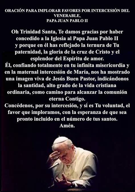 TARJETAS Y ORACIONES CATOLICAS: ORACION AL PAPA JUAN PABLO II-2