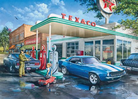 MasterPieces Childhood Dreams Pops Quick Stop - Getting Gas 1000 Piece Jigsaw Pu... | Texaco ...