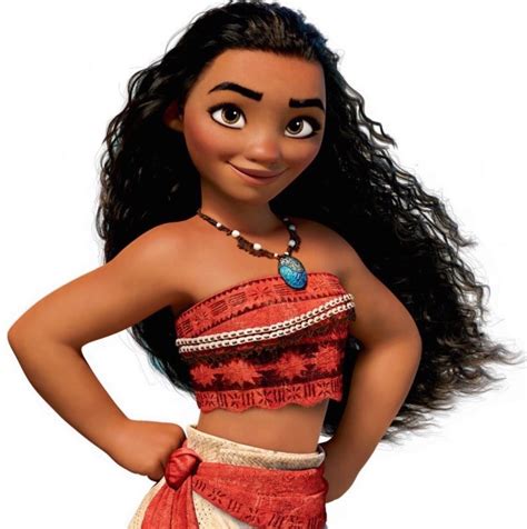 What colour hair does Moana have? - princesas de disney - fanpop