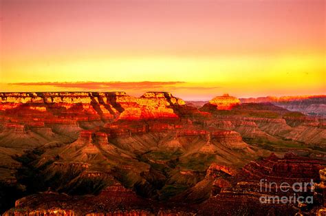 Sunset Yaki Point Grand Canyon Photograph by Bob and Nadine Johnston