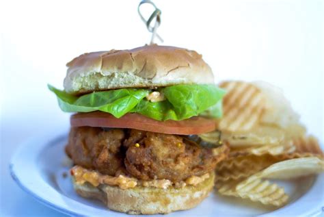 Fried Chicken Sandwich with Pimento Cheese