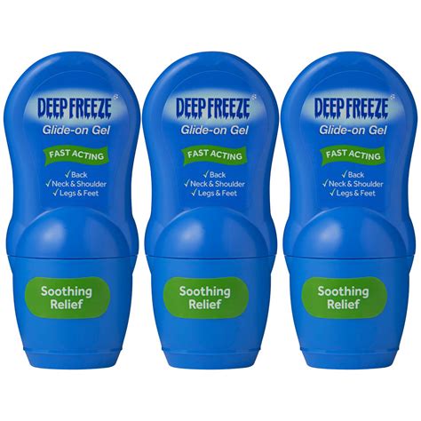 Deep Freeze Glide-On Gel, 3 x 50g | Costco UK