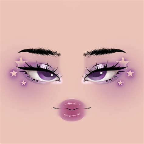 chanel♡ on Twitter: "Face art dump. . U could tell im in love with douyin makeup hehe . #roblox"