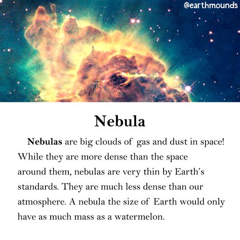 Nebulas (or Nebulae) are the birthplaces of stars! #earthmounds #space #learning #nasa # ...