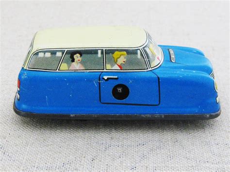 Vintage Toy Car Wind Up, West Germany, Antique Toys