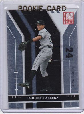 MIGUEL CABRERA ROOKIE CARD 2004 Donruss Elite Florida MARLINS MLB ...