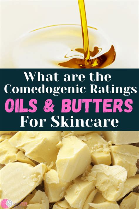 Comedogenic Ratings of Skincare Ingredients | Carrier Oils & Butters ...