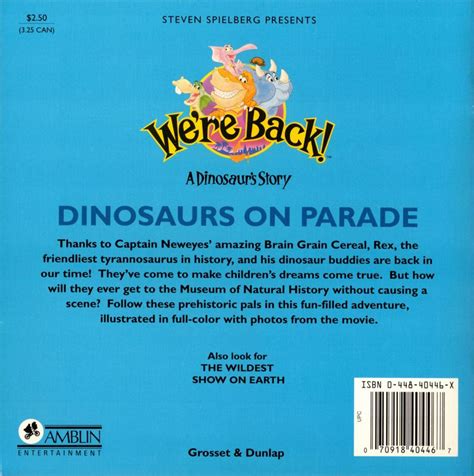 We're Back!: A Dinosaur's Story (1993) box cover art - MobyGames