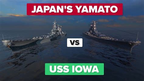 Video Infographic : Japan's Yamato vs USS Iowa - Which Would Win? Battleship Comparison ...