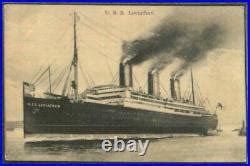 Uss Leviathan 1918 Rare Censored Us Troopship Card From France ...