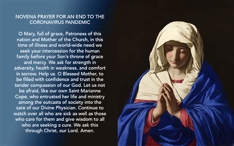 Novena Prayer to End Coronavirus – Sisters of St. Francis of the Neumann Communities