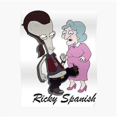 "American Dad Roger Ricky Spanish" Poster for Sale by olivia-krig | Redbubble