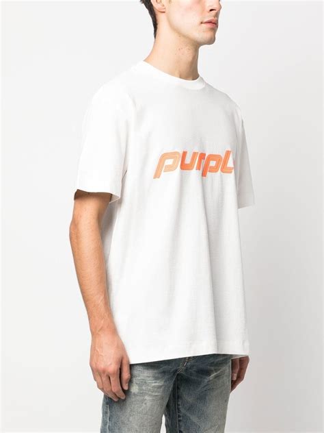 Purple Brand logo-print T-shirt - Farfetch