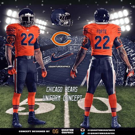 Chicago Bears Nike Color Rush Uniforms