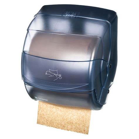 San Jamar T850TBL Wall Mount Roll Paper Towel Dispenser - Plastic, Arctic Blue