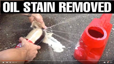 How to remove oil stain from concrete driveway in 60 seconds video | Remove oil stains, Oil ...