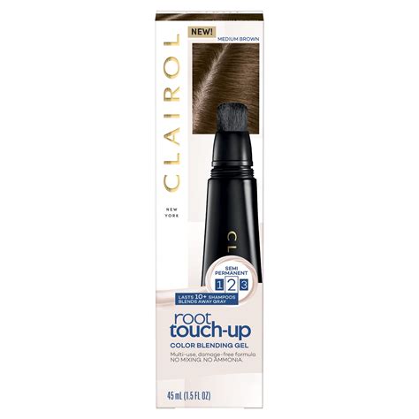 Clairol Root Touch-Up Semi-Permanent Hair Color Blending Gel, 5 Medium Brown, Hair Dye, 1 ...