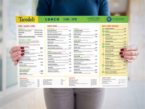 Tacodeli Menu by BUTLER on Dribbble