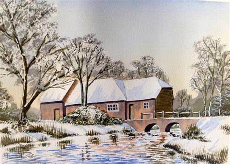 Old Mill, Watercolour - Peter's Art Gallery