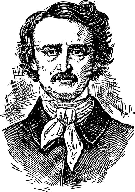 Edgar Allan Poe, vintage illustration 13904806 Vector Art at Vecteezy