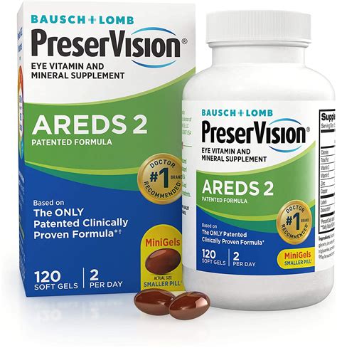 Buy PreserVision AREDS 2 Eye Vitamin & Mineral Supplement Soft Gels ...