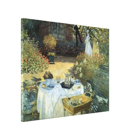 Luncheon by Claude Monet, Vintage Impressionism Canvas Print | Zazzle.com