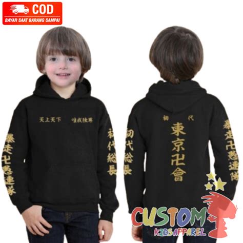 Jual Jaket Anak TOKYO REVENGERS MANJI jaket Hoodie Anime Anak Anak ...