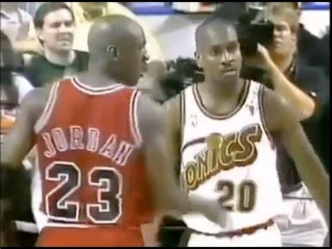 Gary Payton Defense on Michael Jordan - 1996 Finals Game 5 - YouTube
