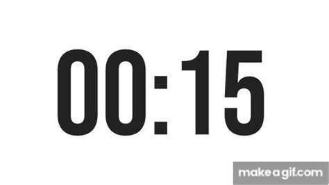 15 Second Countdown Timer on Make a GIF in 2023 | Timer, Countdown timer, Countdown